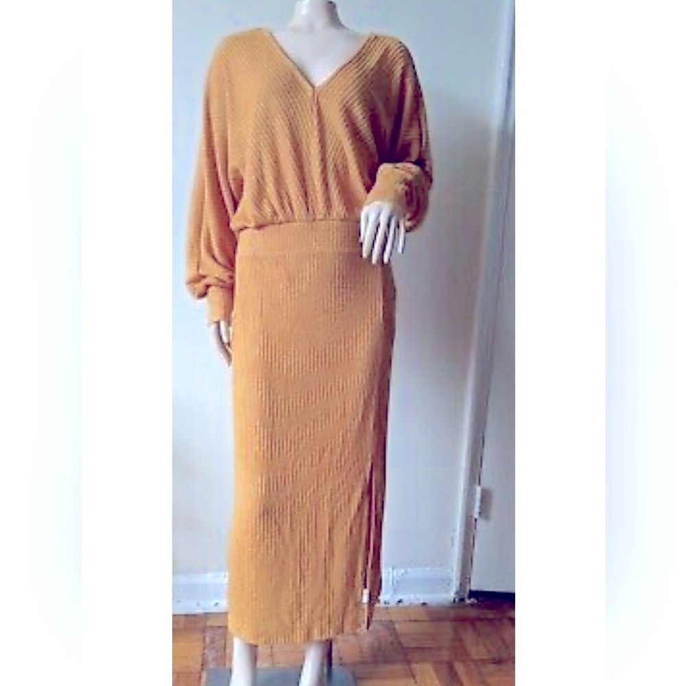 Anthropologie marigold sweater dress